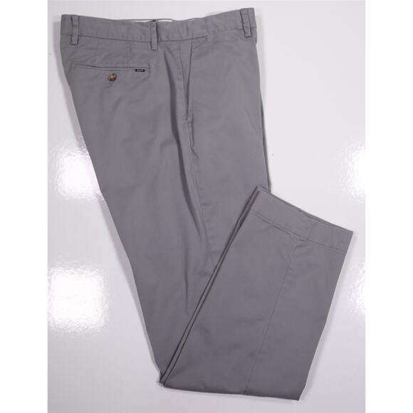 Polo Ralph Lauren Mens Stretch Straight Light Gray Flat Front Chino Pants 34x32 - Picture 1 of 6